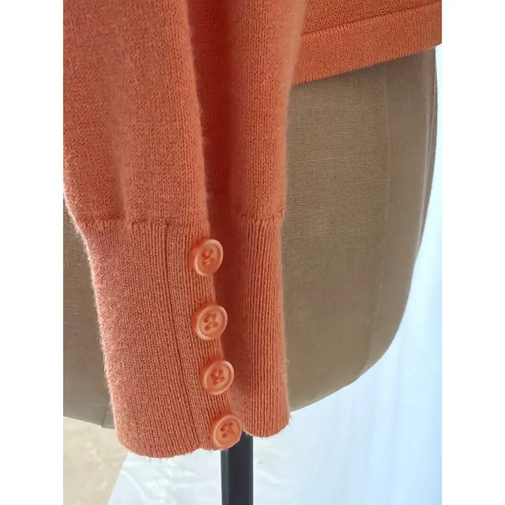 NWT Soya Concept Orange Cropped Cardigan Size XS #0450